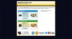 Desktop Screenshot of ideasforcards.com