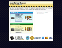 Tablet Screenshot of ideasforcards.com